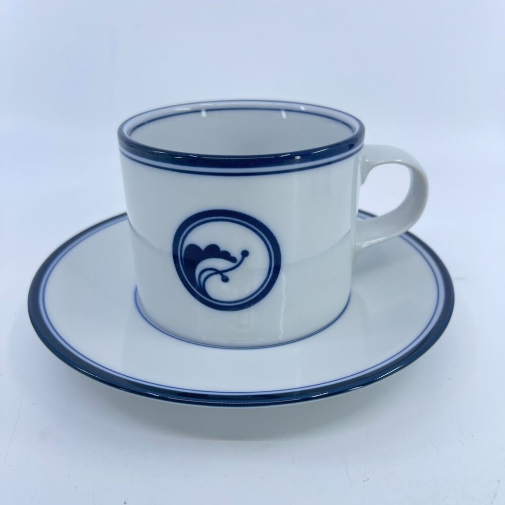 vintage dansk juniper flora cup and saucer set porcelain